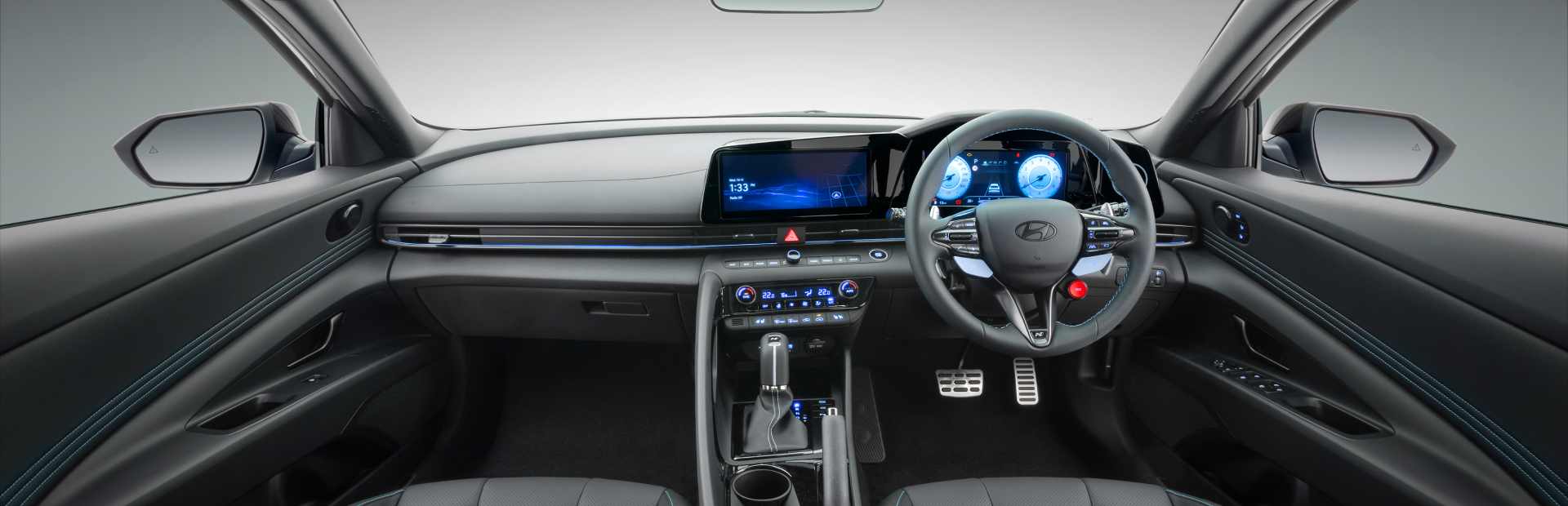 Racing interior.