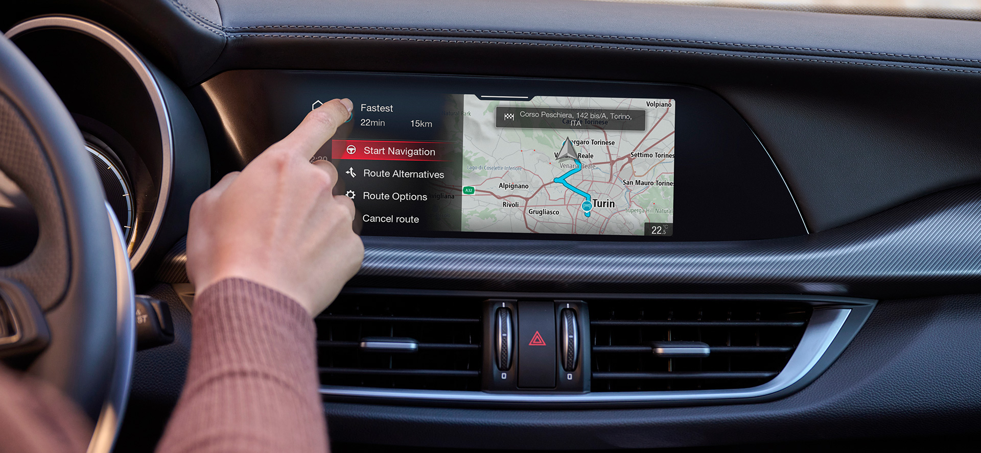 8.8” multi-touch display