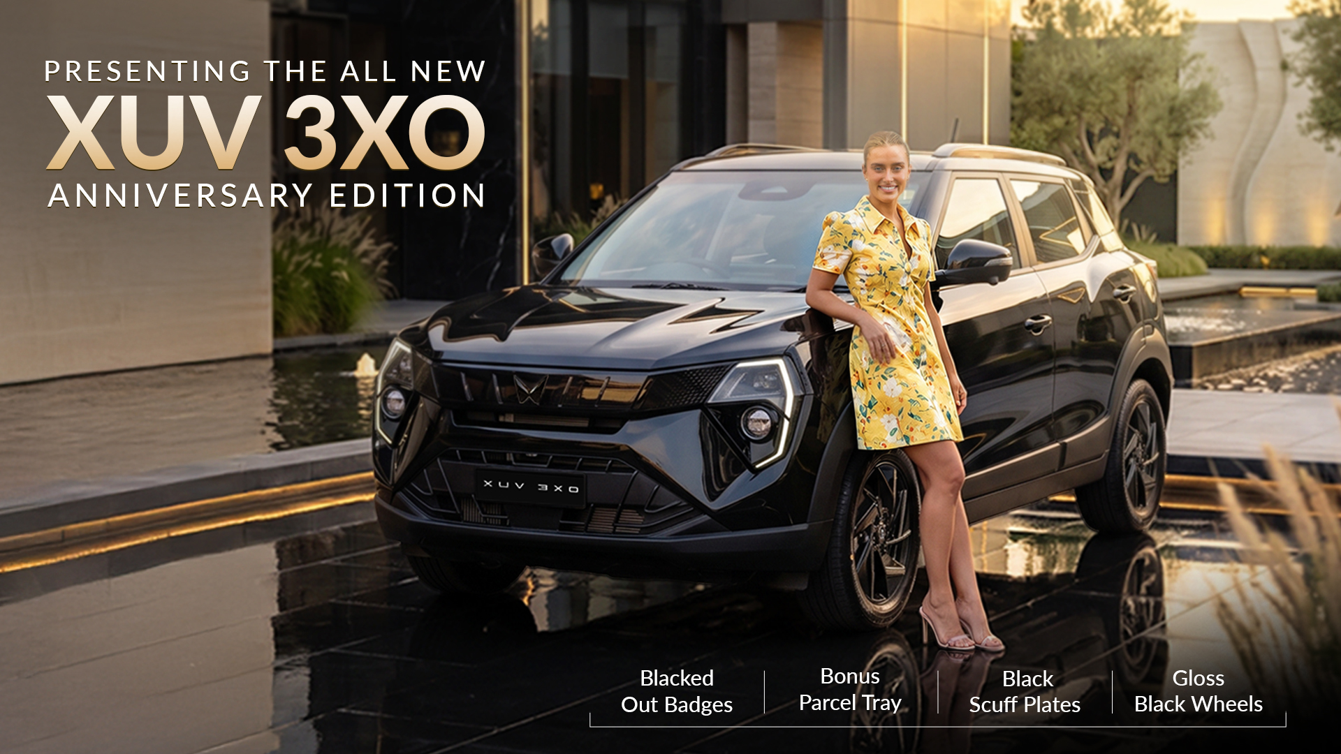 Mahindra XUV 3XO Marks Its First Year in Australia with the Launch of a Limited Release Black Anniversary Edition.