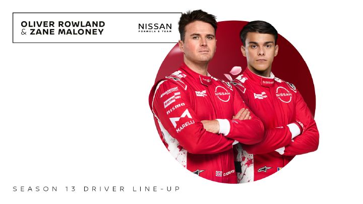 Nissan Formula E Team confirms Zane Maloney alongside Oliver Rowland for Season 13